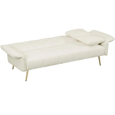 70.1 "futon Sofa Bed, Convertible Double Sofa Bed With Folding Armrests For Living Rooms And Small Spaces 8 70.1 "futon Sofa Bed, Convertible Double Sofa Bed With Folding Armrests For Living Rooms And Small Spaces - Image 8