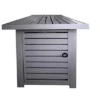 25 H X 42 W Outdoor Fire Pit Table With Lid (Gray)