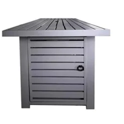 25 H X 42 W Outdoor Fire Pit Table With Lid (Gray)