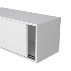 Wall Cabinet 13" H, 2 Sliding Doors, 1 Shelf, White -House Furnish World GUEST 8c27d241 bc82 476c b6fe 7dfbbccfdf8a