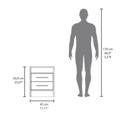 Greter 24" Two-Drawer Night Stand With Open Shelf -House Furnish World GUEST 8d7e8b0d 9c58 4228 9da7 13e3fa5c93a9