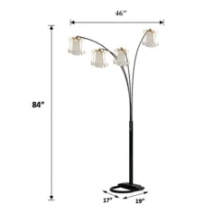 BLACK 4-HEAD CRYSTAL INSPIRED ARCH FLOOR LAMP 9 BLACK 4-HEAD CRYSTAL INSPIRED ARCH FLOOR LAMP -House Furnish World GUEST 8dc7b35d 996b 4e69 b751 557db61d4cba