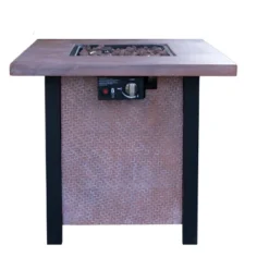 25" H Outdoor Patio Propane Gas Fire Pit Table - 50,000 BTU High-temperature-resistant Carving Process For Of Rattan Weaving Grain 13 25" H Outdoor Patio Propane Gas Fire Pit Table - 50,000 BTU High-temperature-resistant Carving Process For Of Rattan Weaving Grain -House Furnish World GUEST 8e600d99 e03c 42f8 8d3a b1d11bcbf990