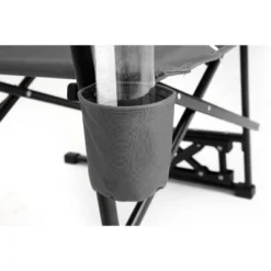 Outdoor Freestyle Rocker Camping Chair Portable Folding Rocking Chair With Solid, Durable Armrests, Drink Holder & Comfortable Backrest -Grey -House Furnish World GUEST 8f5e67eb 0e3b 4a24 9b1d 6dd345cb6e49