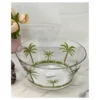 Palm Tree Acrylic Serving Bowls, Unbreakable Large Plastic Bowls, Soup Bowls, Salad Bowls, Cereal Bowl For Snacks, BPA Free