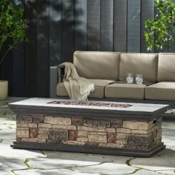 RECTANGLE MGO FIRE PIT - 50 000 BTU -House Furnish World GUEST 91a043f0 e9d5 40da 8ca7 d1c06763543c