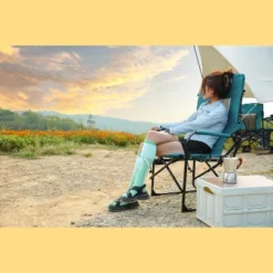 Camping Directors Chair, Heavy Duty,Oversized Portable Folding Chair With Side Table, Pocket For Beach, Fishing,Trip,Picnic,Lawn Blue -House Furnish World GUEST 921a46dc 3409 46d5 aacd c49825fd9f34