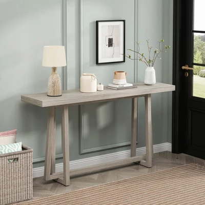 59.84'' Console Table, Stylish Rectangular Entryway Table, Outdoor Console Table For Patio, Sturdy Construction Hall Table, Sofa Table For Entrance 2 59.84'' Console Table, Stylish Rectangular Entryway Table, Outdoor Console Table For Patio, Sturdy Construction Hall Table, Sofa Table For Entrance - Image 2