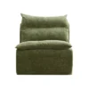 Single Chair Sofa Lounge Chair With Backrest Fully Compressed Sofa Suitable For Living Room, Bedroom, Polyester,GREEN