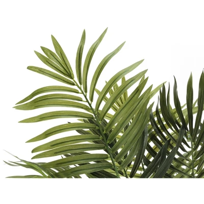 Artificial Plant, 47" Tall, Areca Palm Tree, Indoor, Faux, Fake, Floor, Greenery, Potted, Real Touch, Decorative, Green Leaves, Black Pot 1 Artificial Plant, 47" Tall, Areca Palm Tree, Indoor, Faux, Fake, Floor, Greenery, Potted, Real Touch, Decorative, Green Leaves, Black Pot