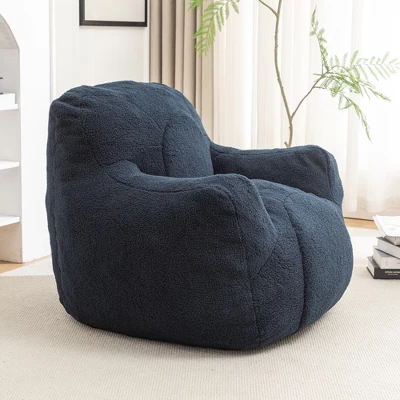 Bean Bag Chair With Filler, Bean Bag Sofa With Tufted Soft Stuffed Filling, Fluffy And Lazy Sofa, Comfy Cozy BeanBag Chairs With Memory Polyester 3 Bean Bag Chair With Filler, Bean Bag Sofa With Tufted Soft Stuffed Filling, Fluffy And Lazy Sofa, Comfy Cozy BeanBag Chairs With Memory Polyester - Image 3