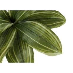 Artificial Plant, 17" Tall, Dracaena, Indoor, Faux, Fake, Table, Greenery, Potted, Real Touch, Decorative, Green Leaves, Black Pot -House Furnish World GUEST 9c625a6a 8a50 4795 97e8 363119298e0d