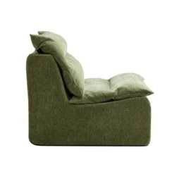 Single Chair Sofa Lounge Chair With Backrest Fully Compressed Sofa Suitable For Living Room, Bedroom, Polyester,GREEN -House Furnish World GUEST 9cdb46b4 ad2e 47b1 bbb2 64130417c748