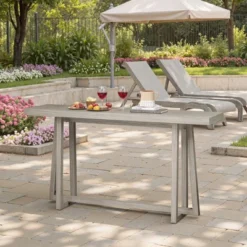 59.84'' Console Table, Stylish Rectangular Entryway Table, Outdoor Console Table For Patio, Sturdy Construction Hall Table, Sofa Table For Entrance 12 59.84'' Console Table, Stylish Rectangular Entryway Table, Outdoor Console Table For Patio, Sturdy Construction Hall Table, Sofa Table For Entrance -House Furnish World GUEST a0d836db 72ce 4bbe 950a b84d3d5a997d