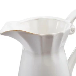 8.5x6x9in Maisie Pitcher, White -House Furnish World GUEST a46c1b4e eb7a 4c96 9ad5 bf50091c20c9
