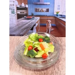 Designer Swirl 9in Plastic Dessert Plates Set Of 4, Crystal Clear Plastic Plates, Kitchen Plates For All Occasions BPA Free Dishwasher Safe -House Furnish World GUEST a683d1bf 32bb 41fe 8716 1f7ca68c962f