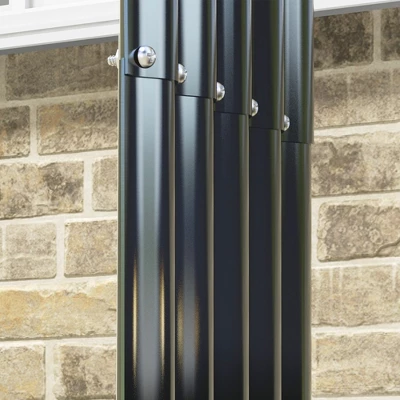 Galvanized Steel Shed Firewood Storage Rack, 4.7' X 1.4' X 4.7' Log Holder Storage Shed With Rubberized Edge For Easy Assembly 1 Galvanized Steel Shed Firewood Storage Rack, 4.7' X 1.4' X 4.7' Log Holder Storage Shed With Rubberized Edge For Easy Assembly