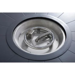 25" H X 32" W Aluminum Outdoor Fire Pit Table With Lid(Espresso) -House Furnish World GUEST aba13da6 68d3 4b2b 89c6 2468e0ed834e