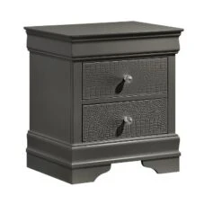 Blaze Modern Style 2-Drawer Night Stand Made With Wood In Metallic Gray Same As G150108708 (NJ Inventory) 6 Blaze Modern Style 2-Drawer Night Stand Made With Wood In Metallic Gray Same As G150108708 (NJ Inventory) -House Furnish World GUEST acb27088 4e99 4727 8bc5 d0b4fee6fc9e