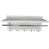 Esyspot Metal Powder Coating Hook Wall Mounted With Shelf In White