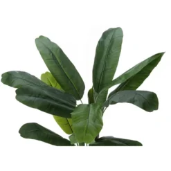 Artificial Plant, 55" Tall, Banana Tree, Indoor, Faux, Fake, Floor, Greenery, Potted, Real Touch, Decorative, Green Leaves, Black Pot -House Furnish World GUEST b3b18fee f4ba 4cbc 9d24 89823058d3d0