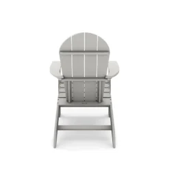 Dark Gray Adirondack Chair ¨C Premium HDPE Poly Lumber For Pool, Patio, And Garden Elegance