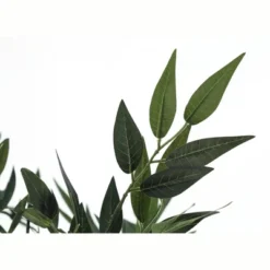 Artificial Plant, 47" Tall, Acacia Tree, Indoor, Faux, Fake, Floor, Greenery, Potted, Silk, Decorative, Green Leaves, Black Pot -House Furnish World GUEST b5e11a2b e246 4da5 b95d 9feb070ee60b