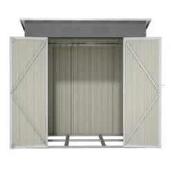 6'x4' Outdoor Metal Storage Shed For Garden Tools Lockable Door With Floor Frame -House Furnish World GUEST b645b73e c556 4966 b2f9 82ef83bb070c