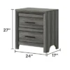 Denver Modern Style 2-Drawer Night Stand Made With Wood In Gray Same As G150108547 (NJ Inventory)
