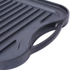 Pre-Seasoned Cast Iron Reversible Rectangular Grill/Griddle, Black,20inch X 10inch -House Furnish World GUEST b9ebb990 90a1 40dd b55b 4a40b1112bfc