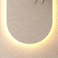 Adjustable 3-Color LED Sandstone Wall Decor With Simulated Green Plants,3D Art Sculpture, Glass Vase & Rabbit Statue, Remote Control Light Strips -House Furnish World GUEST bb2340c3 d92b 426b ae28 7dc572790a35