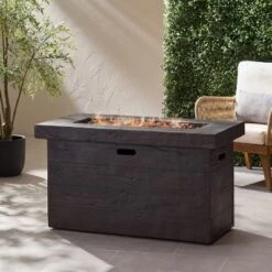 CUSTER 45'RECTANGULAR MGO FIRE PIT - 50,000 BTU -House Furnish World GUEST bcc045bb e2f6 4078 8292 b695e7bd271e