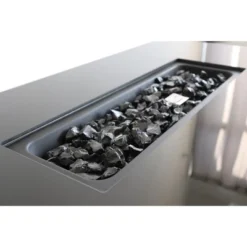 43" Smoked Glass Metal Rectangle Fire Pit -House Furnish World GUEST bcff01ad 6c03 41fe b1b4 994809d505d1