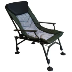 Camping Lounge Chair, Portable Folding Reclining Camping Chair With Adjustable Backrest For Indoor And Outdoor Camping Hiking Fishing,Green+black+grey -House Furnish World GUEST bd0d191c 00ff 4cf5 9f2e 96ef68cdc726