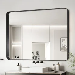 36x30 Inch Black Aluminium Frame Bathroom Mirror -House Furnish World GUEST c2aff8ff 4611 49f3 8089 f5185b696afa 1