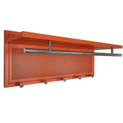 Esyspot Metal Powder Coating Hook Wall Mounted With Shelf In Orange -House Furnish World GUEST c51d5974 ff6a 4964 b22e b0d67626232f