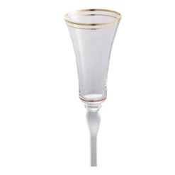 D3x9.8in Felicity Flute With Gold Rim, Set Of 4 -House Furnish World GUEST c56a16e0 b89c 42d3 b9b1 62426c3d109b