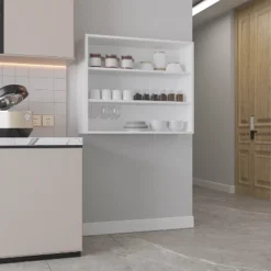 Wall Shelf 30" H, 3 Shelves, White -House Furnish World GUEST c6b5aced aa7a 4181 9ff0 14090000ab36