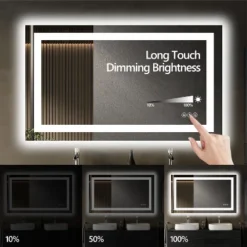 24x32 Inch Frameless LED Bathroom Mirror,Smart Mirror -House Furnish World GUEST c8559f93 b2ce 486b b6c1 a42d65f91cb0 3