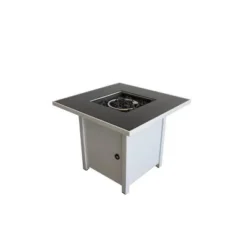 30" Metal Fire Pit With Powder-Coated Finish And Smoked Glass Top 9 30" Metal Fire Pit With Powder-Coated Finish And Smoked Glass Top -House Furnish World GUEST c89ee078 fa56 47b7 aec9 f954dfa2ecf5