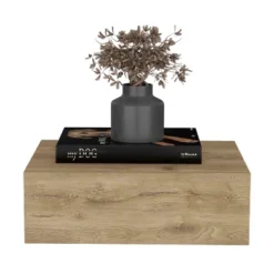 Floating Nightstand 5"H, Modern Wall-Mounted Bedside Shelf With Drawer, Macadamia -House Furnish World GUEST c8e1d9d8 998e 418c 9b6a d8c25a04fbce