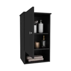 Bathbi 28" Tall Medicine Cabinet With Two Interior Shelves And One Open Shelf -House Furnish World GUEST ca004cab 4529 4545 a1be ec930a38cd7c