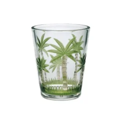 Palm Tree Design Acrylic Glasses Drinking Set Of 4 DOF (15oz), Plastic Drinking Glasses, BPA Free Cocktail Glasses, Drinkware Set -House Furnish World GUEST cac2e26a 7a0a 4164 a677 f8f2906d5579
