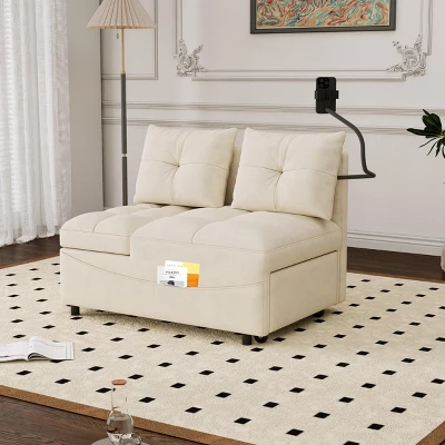 Foldable Sofa Bed In 3 Lengths, Modern Sofa Sofa Sofa Polyester Polyesterll-out Bed, Loveseat Sofa Adjustable Back And With USB Port And Phone Stand 1 Foldable Sofa Bed In 3 Lengths, Modern Sofa Sofa Sofa Polyester Polyesterll-out Bed, Loveseat Sofa Adjustable Back And With USB Port And Phone Stand