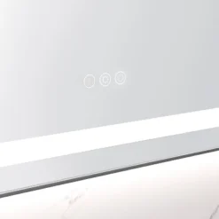 55 X 28 Inch LED Bathroom Mirror With Front And Backlight, Wall Mounted Vanity Mirror With Aluminum Frame,Anti-Fog,Memory, 3 Colors, Stepless Dimmable -House Furnish World GUEST cbcef3e1 901d 4d1a 82ac c91298052bf9 1