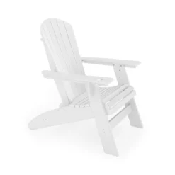 White Adirondack Chair ¨C Sturdy HDPE Poly Lumber For Poolside, Patio, And Garden Relaxation -House Furnish World GUEST ce196e7d ebcc 4ede 9a14 944860f24df0