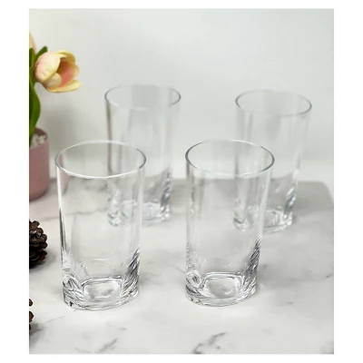 Oval Halo Tritan Glasses Drinking Set Of 4 Hi Ball (15oz), Plastic Drinking Glasses, BPA Free Cocktail Glasses, Drinkware Set, Plastic Water Tumblers 2 Oval Halo Tritan Glasses Drinking Set Of 4 Hi Ball (15oz), Plastic Drinking Glasses, BPA Free Cocktail Glasses, Drinkware Set, Plastic Water Tumblers - Image 2
