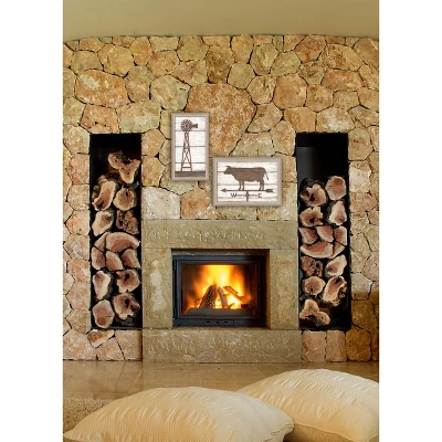 "Country Bath Shelf Collection" 2-Piece Vignette By Annie LaPoint, Printed Wall Art, Ready To Hang Framed Poster, Beige Frame 2 "Country Bath Shelf Collection" 2-Piece Vignette By Annie LaPoint, Printed Wall Art, Ready To Hang Framed Poster, Beige Frame - Image 2