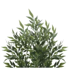 Artificial Plant, 47" Tall, Acacia Tree, Indoor, Faux, Fake, Floor, Greenery, Potted, Silk, Decorative, Green Leaves, Black Pot -House Furnish World GUEST d6b077fd 6004 4ba9 a36c e9f74e602777