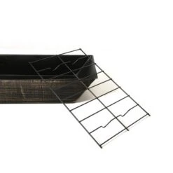 37-Inch Rectangular Metal Outdoor Wood Burning Fireplace,Outdoor Fireplace With Built-in Log Storage And Poker-Brushed Bronze,Log Burner Fire Pit -House Furnish World GUEST d8ad1443 3ea9 4aed b970 1226a482079a